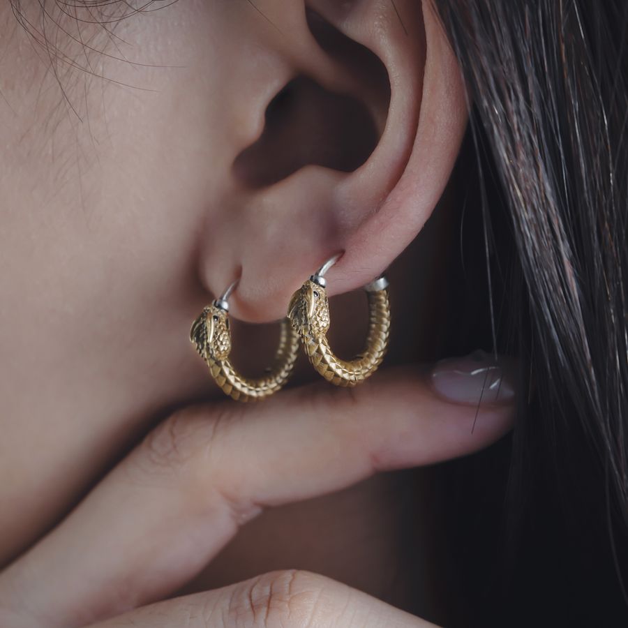 Сережки «Перлина» класичної форми